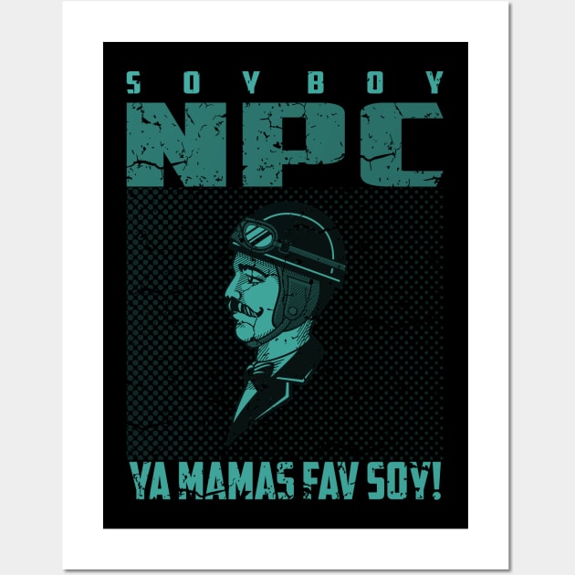 soy boy npc 02 Wall Art by 2 souls